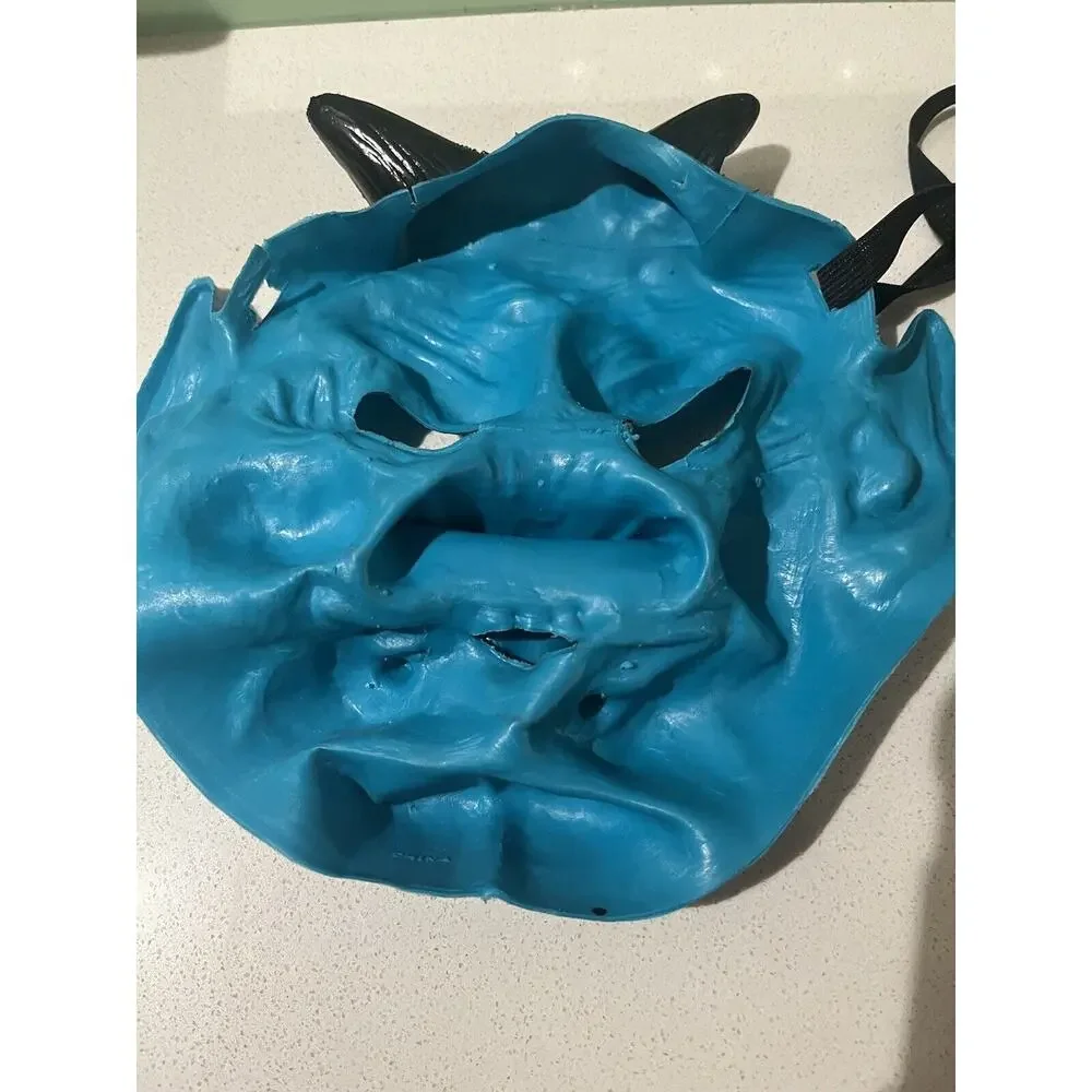 Vintage Halloween Ghoulish Rubber Laytex Masks Blue